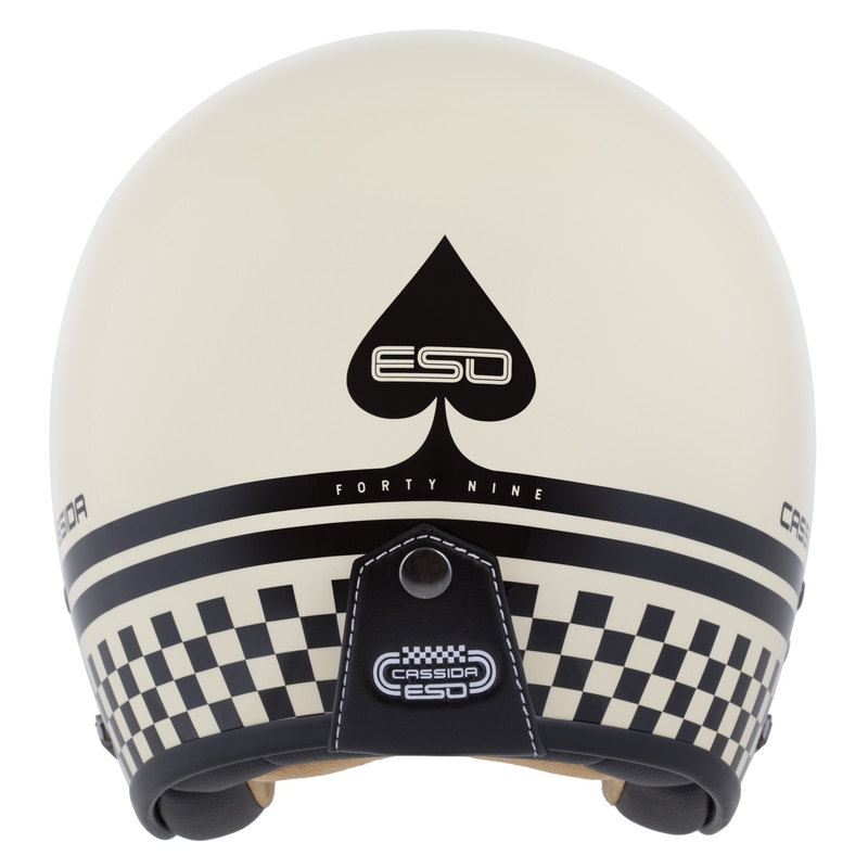 Casco abierto Cassida Eso Forty Nine crema-negro
