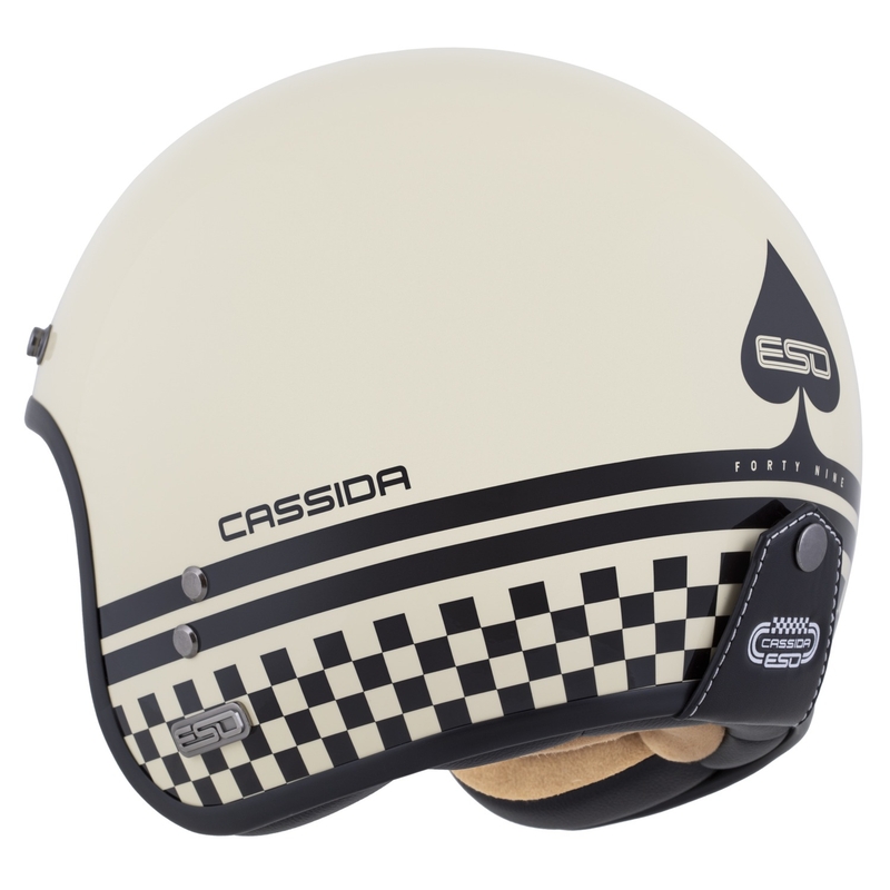 Casco abierto Cassida Eso Forty Nine crema-negro