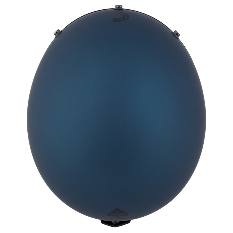 Casco abierto Cassida Eso Super Hooligan negro mate-azul metalizado
