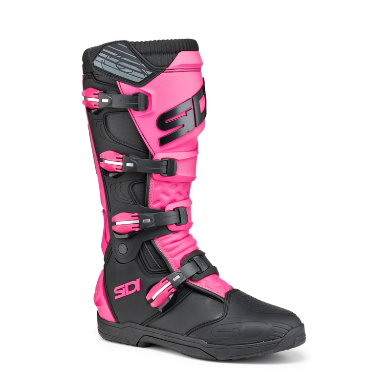 Botas de moto para mujer SIDI X POWER SC LEI negras y rosas