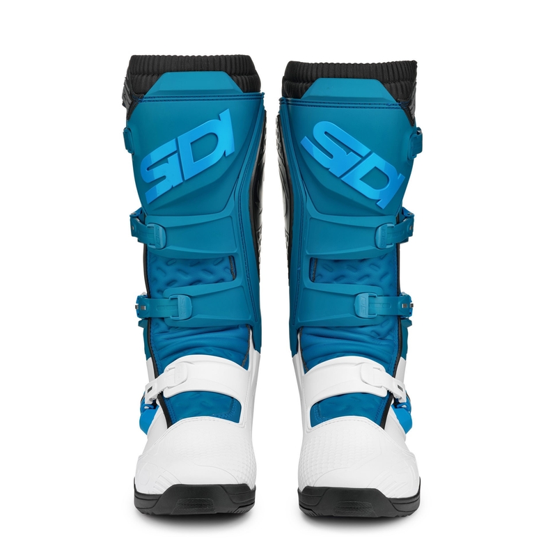 Botas de moto para mujer SIDI X POWER SC LEI blancas y azules