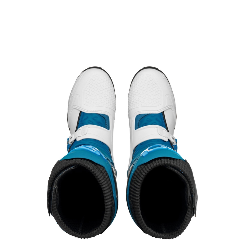 Botas de moto para mujer SIDI X POWER SC LEI blancas y azules