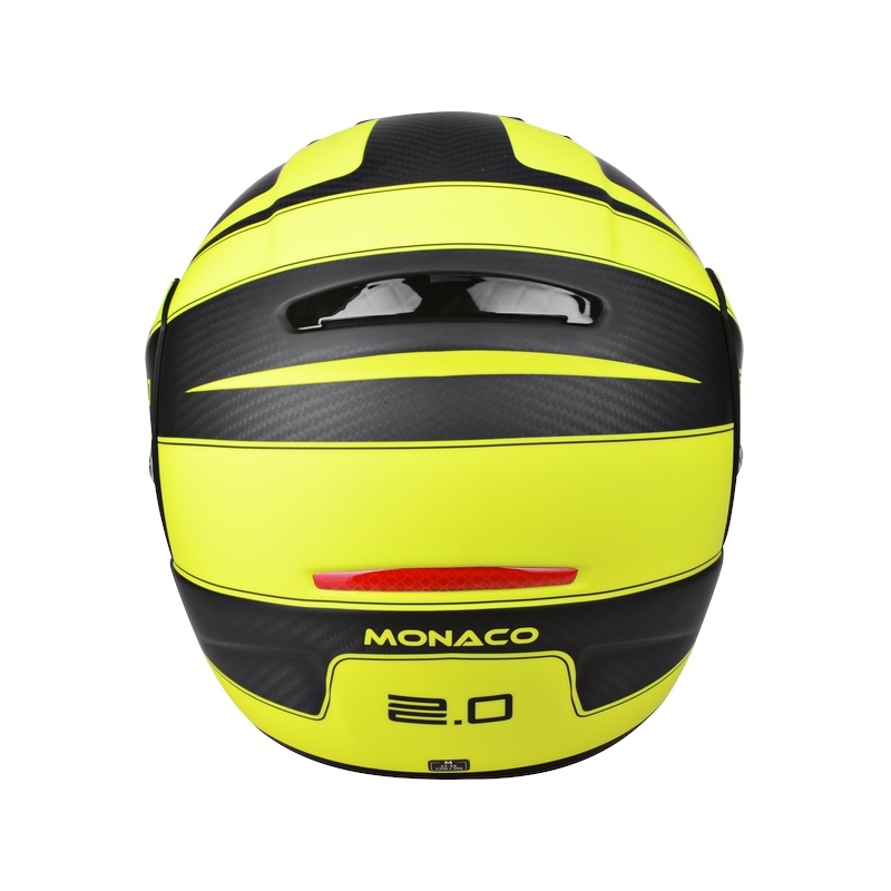 Přilba Lazer Monaco Evo - 2.0 Pure Carbon černo-fluo žlutá