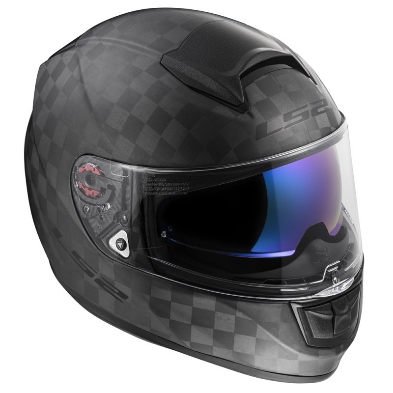 Přilba na motorku LS2 FF397 Vector Solid Carbon černá matná výprodej