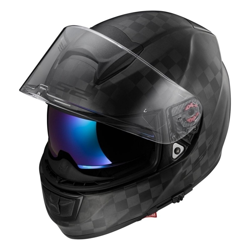 Přilba na motorku LS2 FF397 Vector Solid Carbon černá matná výprodej
