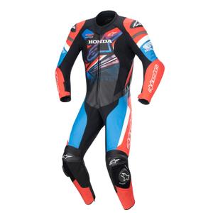 Mono Alpinestars GP Force Honda Colección 2024 negro-rojo-fluo-blanco