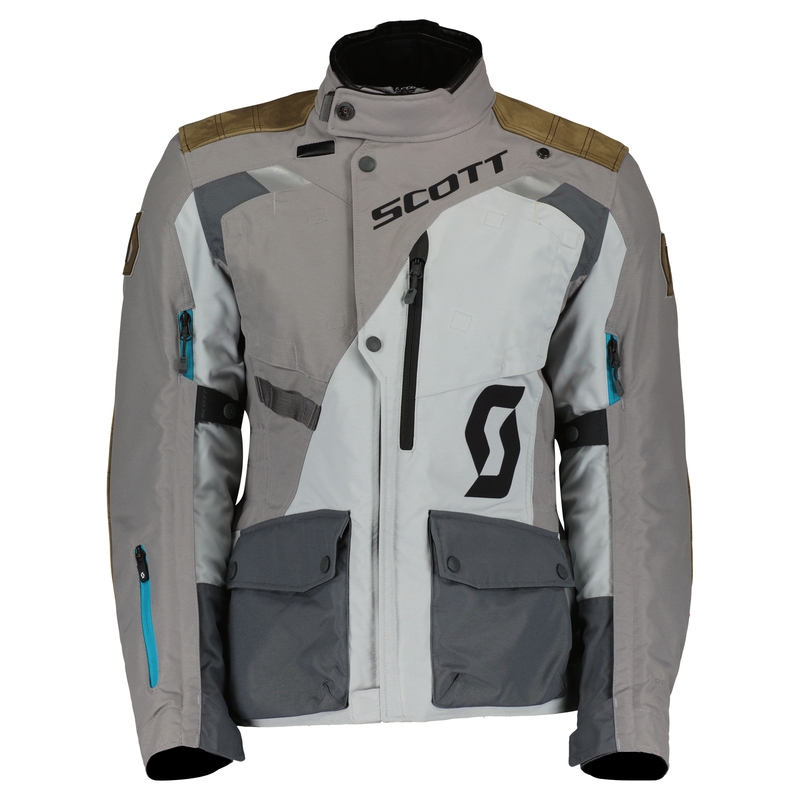 Chaqueta de moto para mujer SCOTT W'S DUALRAID DRYO IRON gris-marrón liquidación