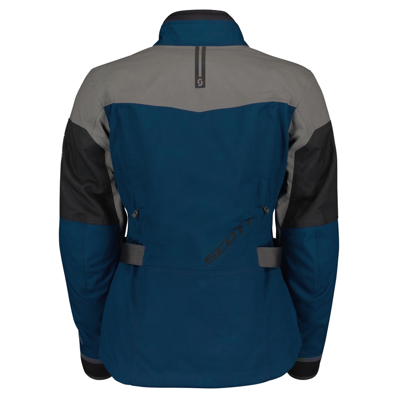 Chaqueta de moto para mujer SCOTT VOYAGER DRYO azul-gris