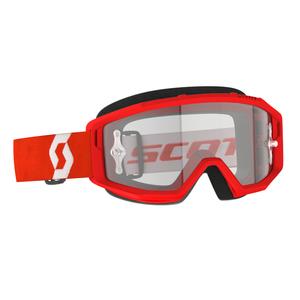 Gafas motocross SCOTT PRIMAL CLEAR rojo y blanco