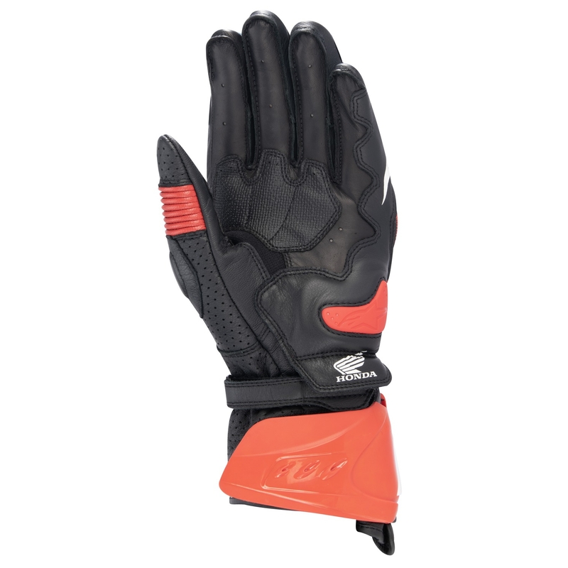Guantes de moto Alpinestars GP PRO R 3 Honda negro-rojo azul fluo-blanco