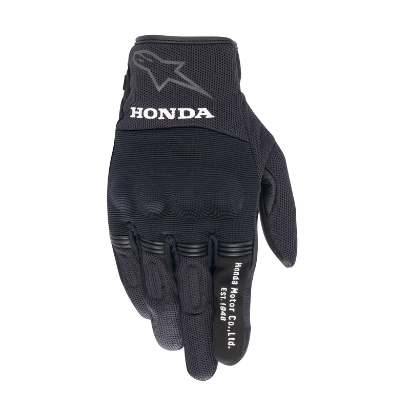 Guantes de moto Alpinestars Copper Honda colección 2024 negro-gris