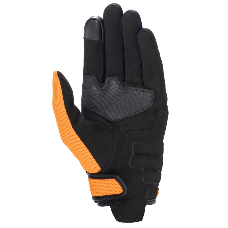 Guantes de moto Alpinestars Copper Honda colección 2024 negro y naranja