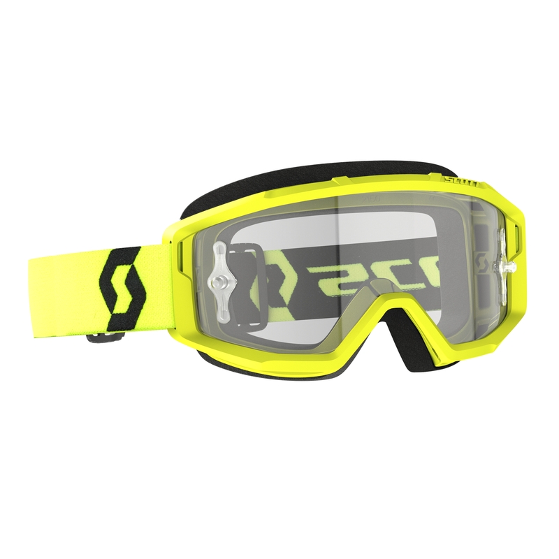 Gafas motocross SCOTT PRIMAL CLEAR negro-amarillo fluo
