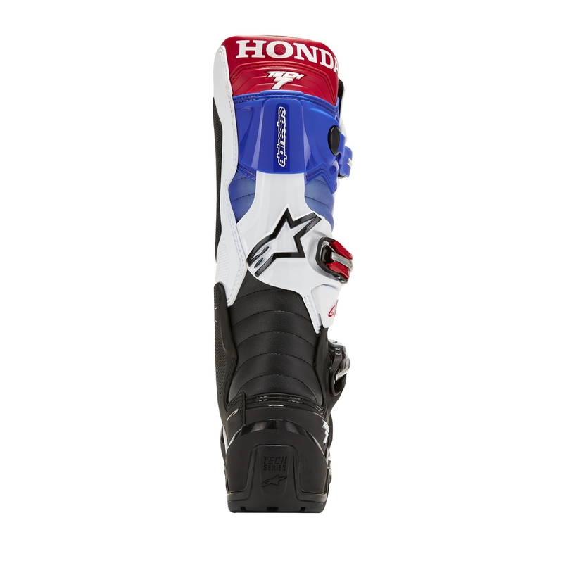 Botas de moto Alpinestars Tech 7 Enduro Drystar Honda Negro-Azul-Blanco-Rojo