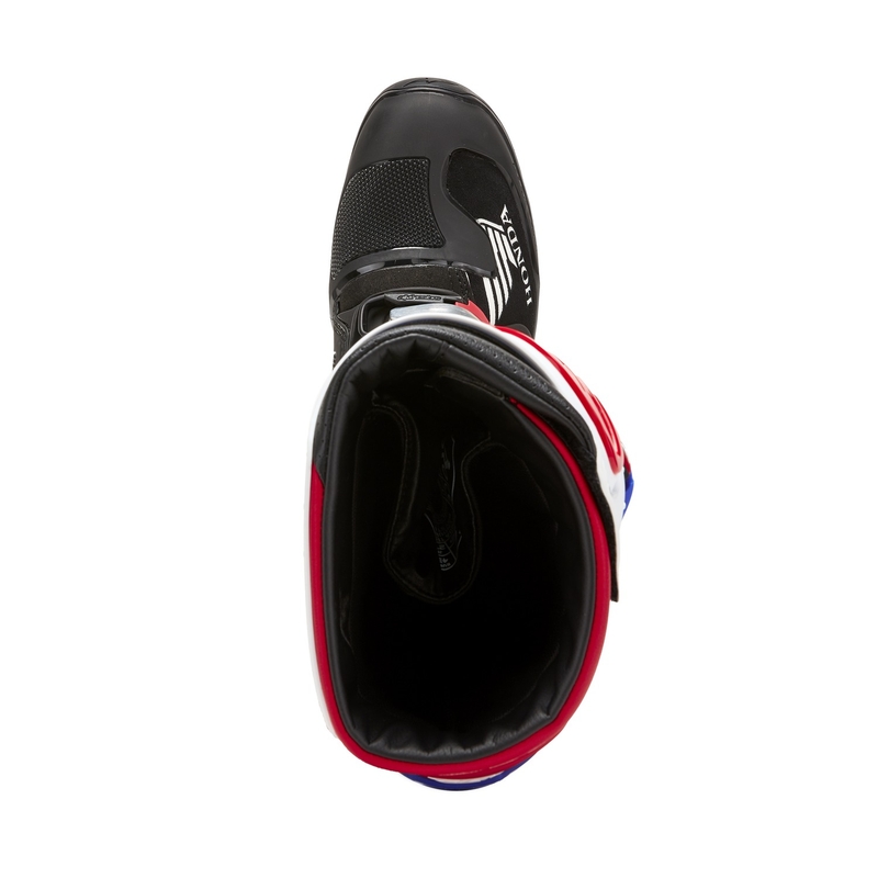 Botas de moto Alpinestars Tech 7 Enduro Drystar Honda Negro-Azul-Blanco-Rojo