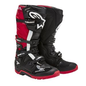 Botas Alpinestars Tech 7 Enduro Drystar Honda Colección 2024 Negro y Rojo