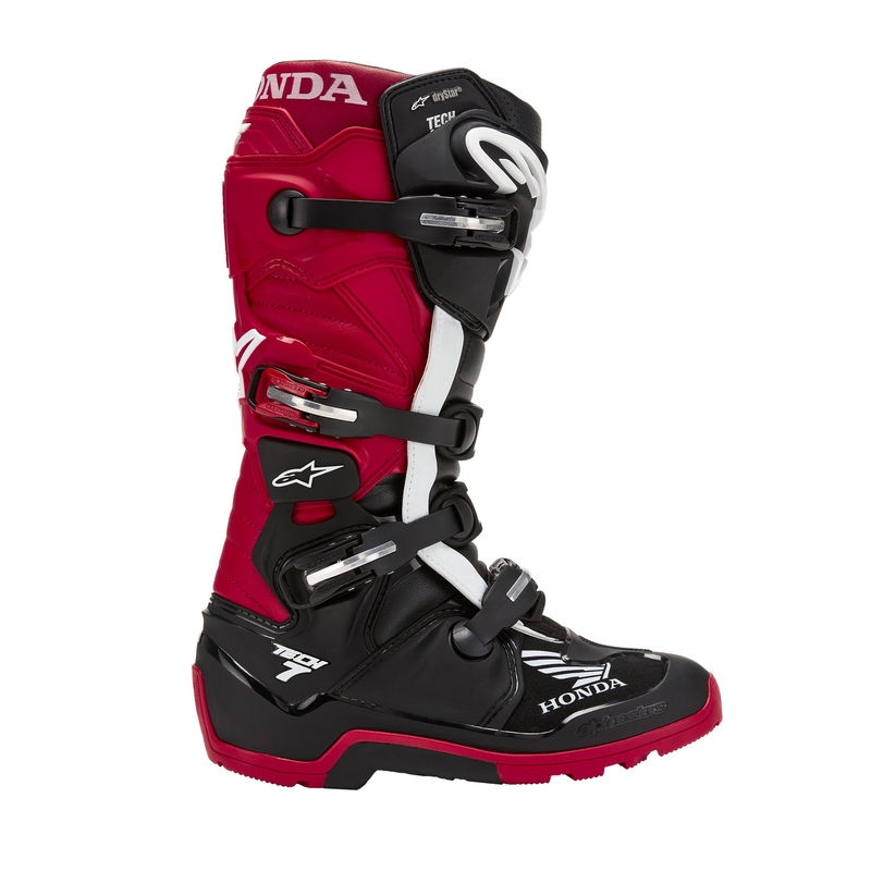 Botas de moto Alpinestars Tech 7 Enduro Drystar Honda Negro-Rojo
