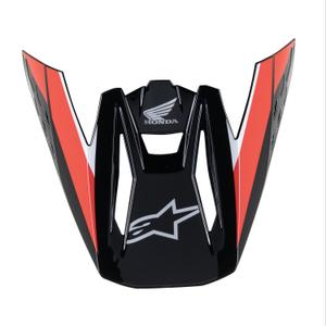 Visera para casco Alpinestars S-M5 Honda colección 2024 negro-rojo-gris