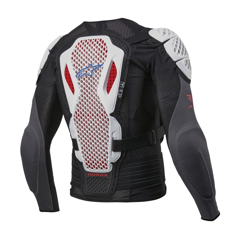 Colección de protectores de carrocería Alpinestars Bionic Plus 2 Honda blanco-azul-rojo-negro