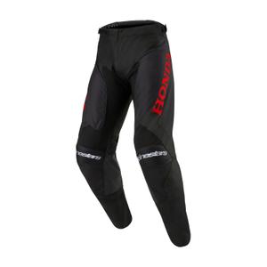 Pantalones de motocross Alpinestars Racer Iconic Honda Collection Negro-Rojo