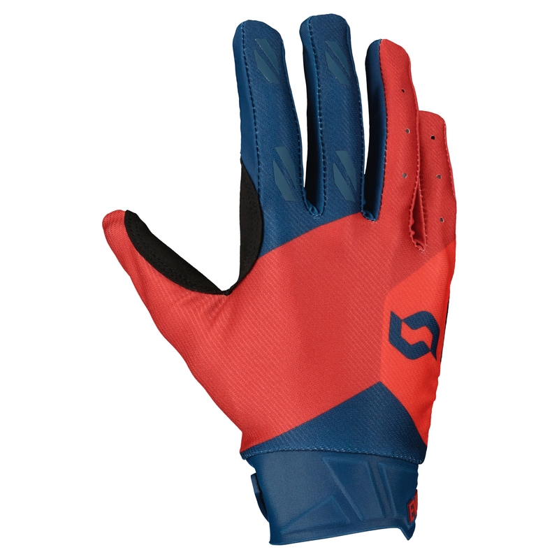 Guantes motocross SCOTT EVO TRACK azul-rojo neón
