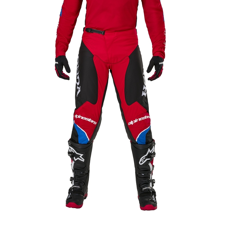 Pantalones de motocross Alpinestars Racer Iconic Honda, colección en rojo, negro, azul y blanco