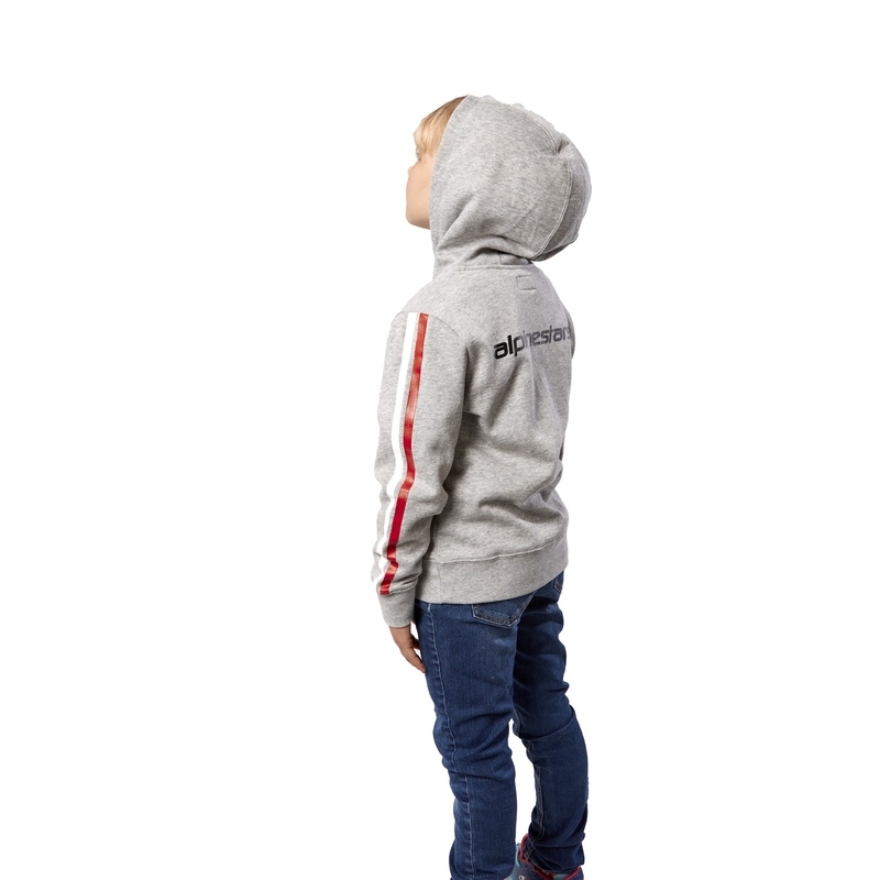Alpinestars Kids Racey Hoodie gris y rojo