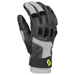 Guantes de moto de cuero SCOTT SPORT ADV gris-verde