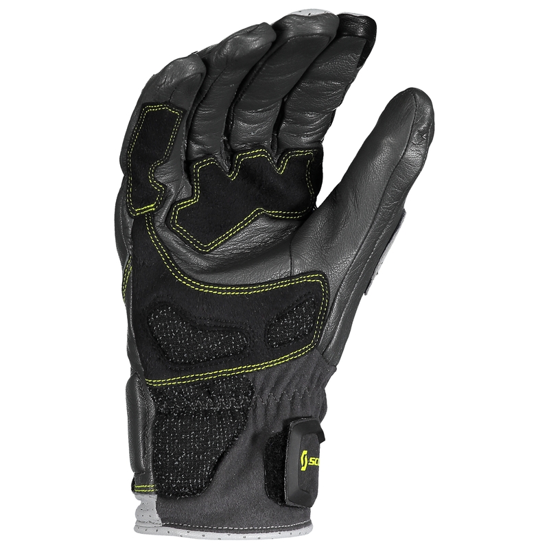 Guantes de moto de cuero SCOTT SPORT ADV gris-verde