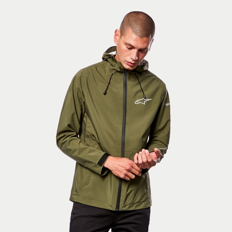 Chaqueta de lluvia Alpinestars Omni verde