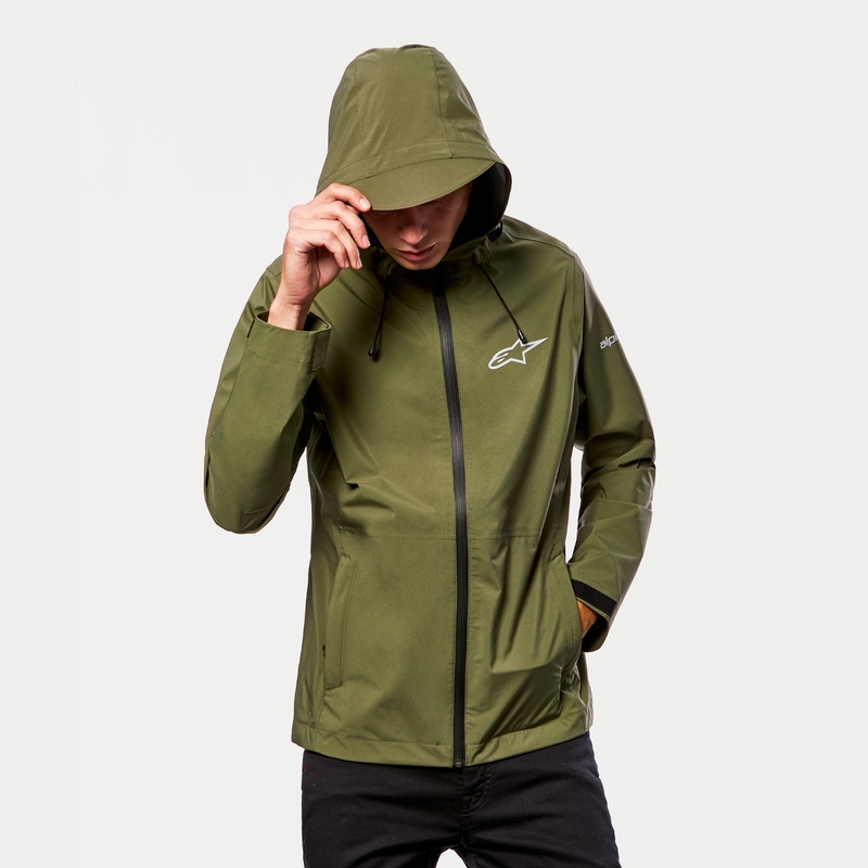 Chaqueta de lluvia Alpinestars Omni verde