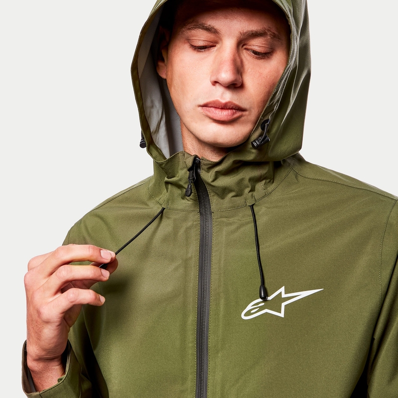Chaqueta de lluvia Alpinestars Omni verde