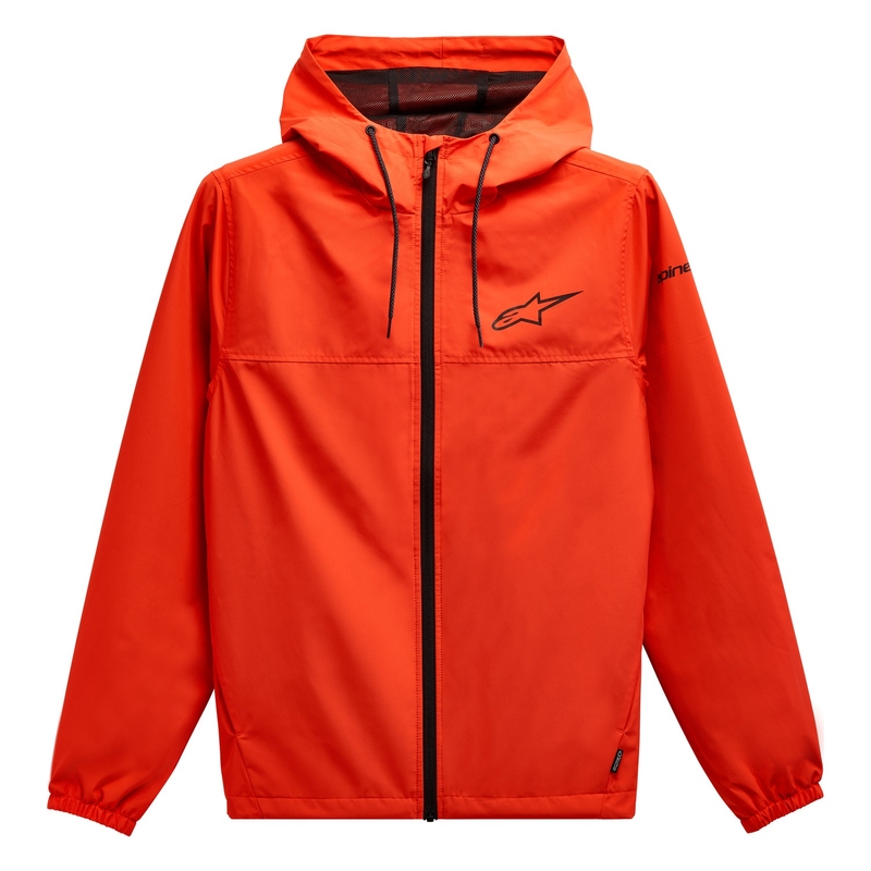 Chaqueta Alpinestars Treq Windbreaker rojo flúo-negro