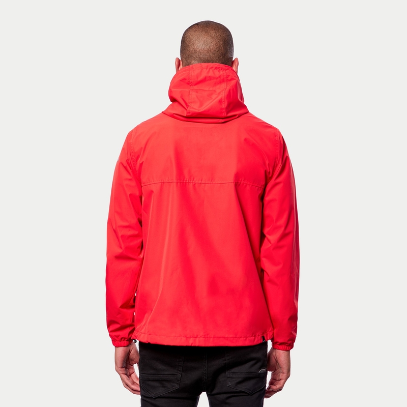 Chaqueta Alpinestars Treq Windbreaker rojo flúo-negro