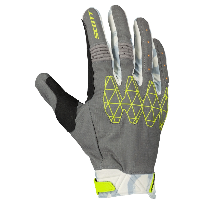 Guantes de moto SCOTT X-PLORE D3O gris-amarillo