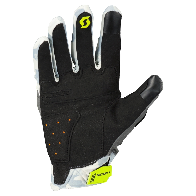 Guantes de moto SCOTT X-PLORE D3O gris-amarillo