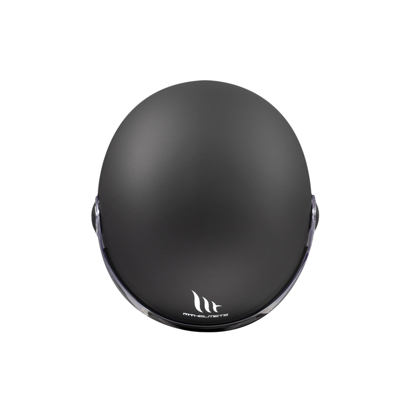 Casco de moto abierto MT Street S negro mate