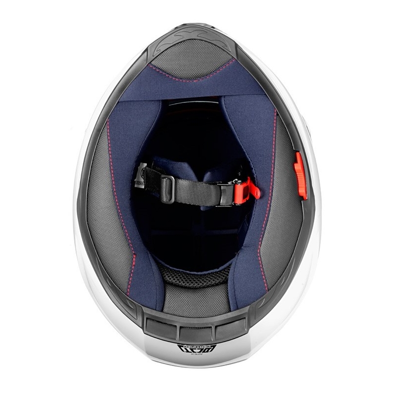 Casco de moto Cassida Apex Jawa - rojo-negro-gris