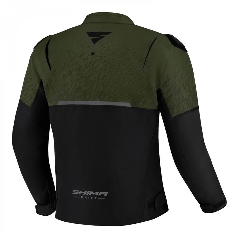 Chaqueta de moto Shima Drift caqui-negro