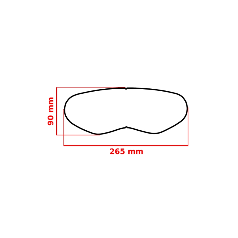 Película antivaho universal para cascos de enduro FogCity Easy