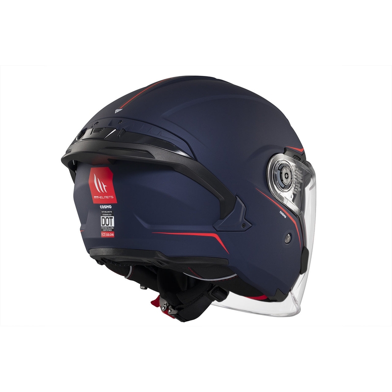 Casco abierto MT Cosmo SV azul mate