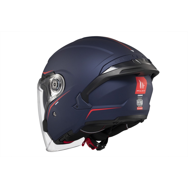 Casco abierto MT Cosmo SV azul mate