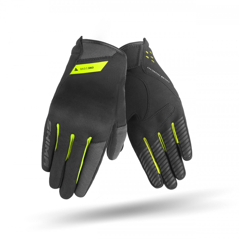 Guantes de moto Shima One EVO amarillo fluo-negro