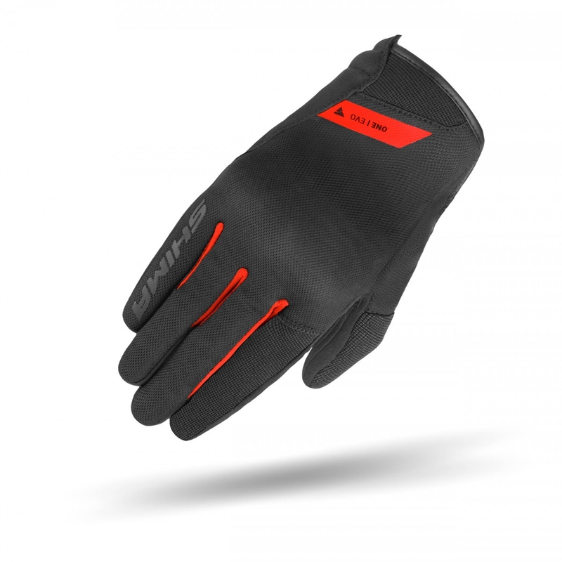 Guantes de moto Shima One EVO negro-rojo