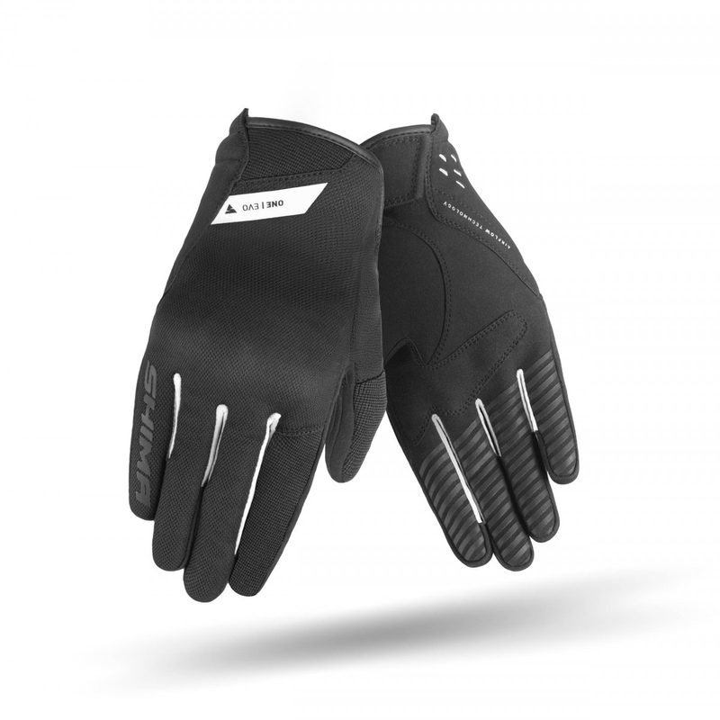 Guantes de moto Shima One EVO blanco y negro