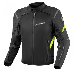 Chaqueta de moto Shima Rush 2.0 negro-amarillo fluo