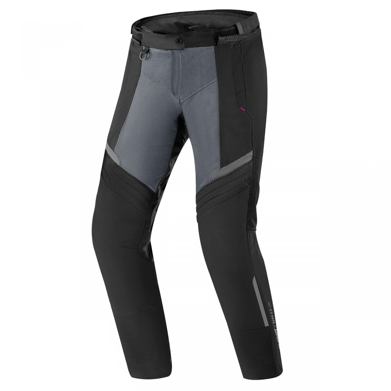 Pantalón de moto para mujer Shima Rush Vented 2.0 Negro y Gris