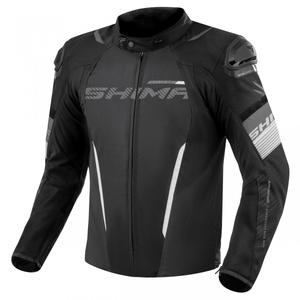 Chaqueta de moto Shima Solid 2.0 blanca y negra