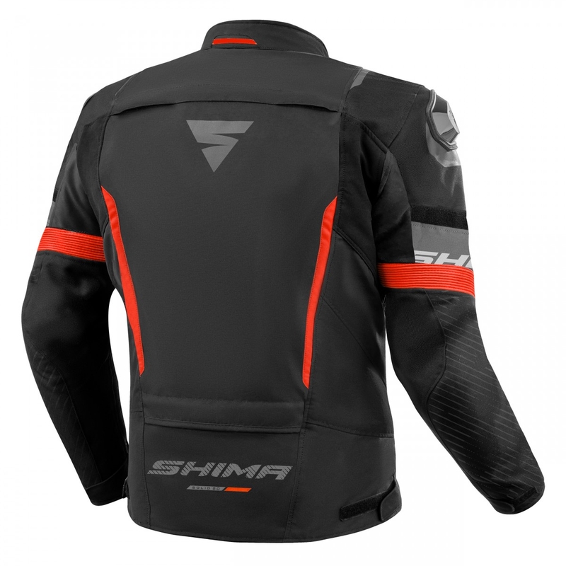 Chaqueta de moto Shima Solid 2.0 negro-rojo
