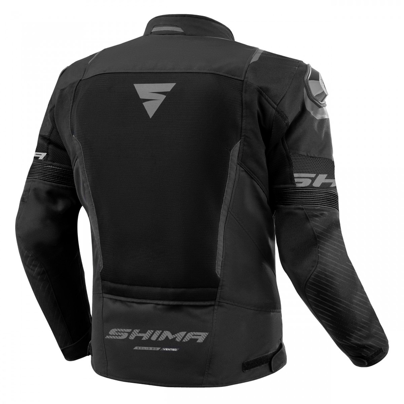 Chaqueta de moto Shima Solid 2.0 Vent Negra